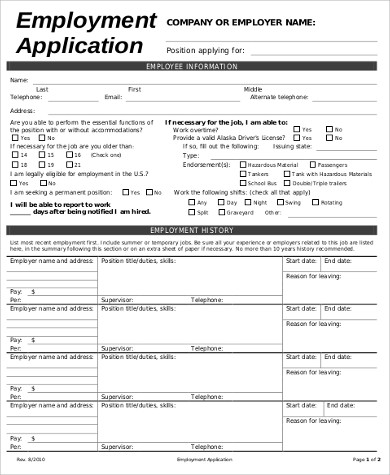 general skills for job application pdf