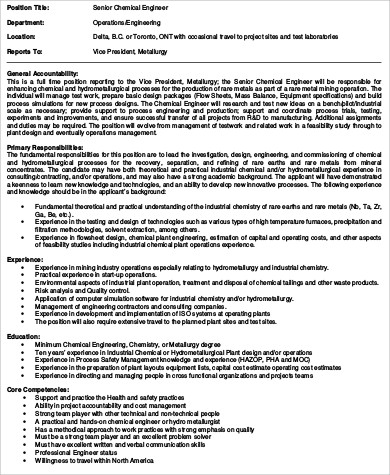 Contoh Job Description Engineering - Contoh 36