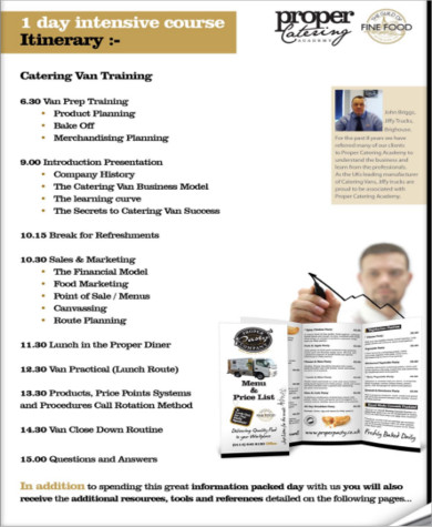 catering trailer business plan