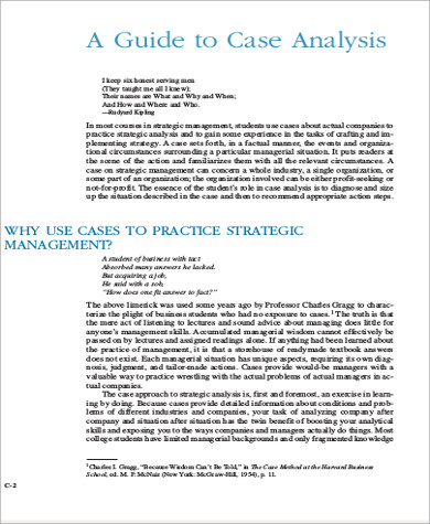 management case analysis