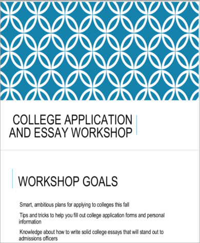 college application and essay workshop1