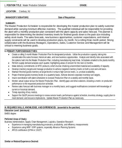 gas scheduler job description