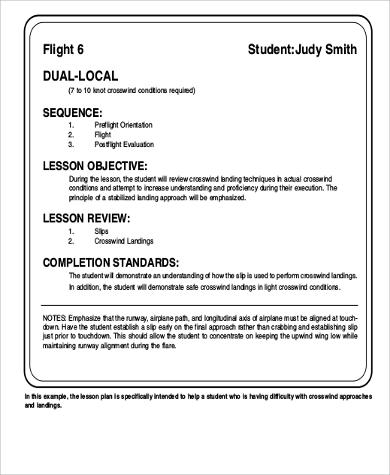 FREE 6  Sample Lesson Plan Objective Templates in MS Word PDF