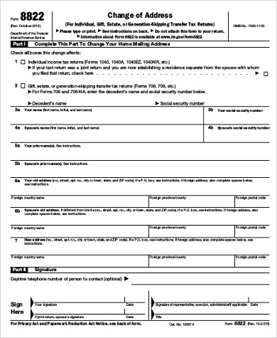 social security administration change of address form