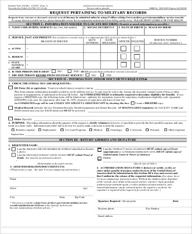 navy medical records request form