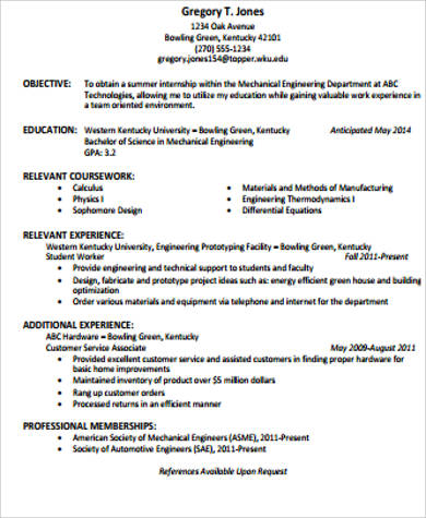 FREE 7+ Sample Resume Objective Statement Templates in PDF