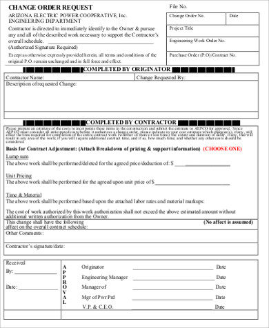 Sample Change Request Form - 10+ Examples in Word, PDF