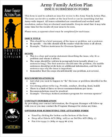 army family action plan