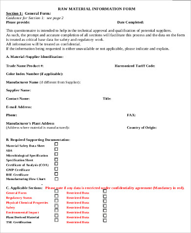 Construction Material Request Form Template HQ Template Documents