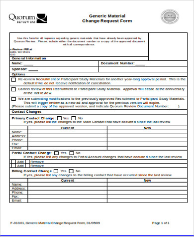 material change request form1