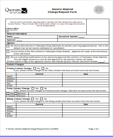 10+ Sample Material Request Forms - PDF, Word