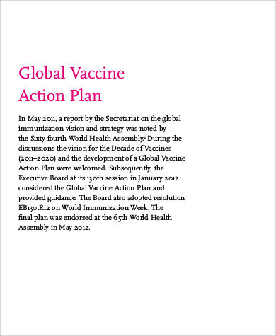 global vaccine action plan