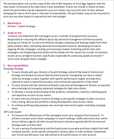 seo social media marketing job description sample2 