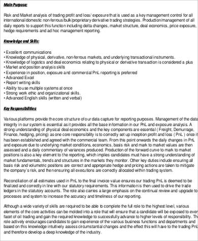 junior marketing analyst job description example