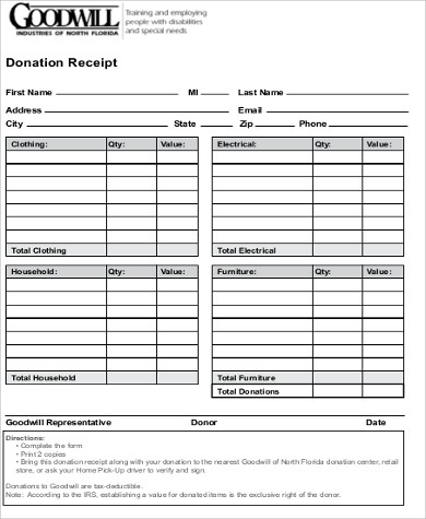 goodwill donation receipt pdf
