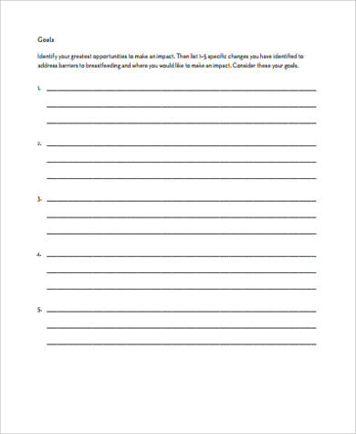 personal action plan worksheet pdf