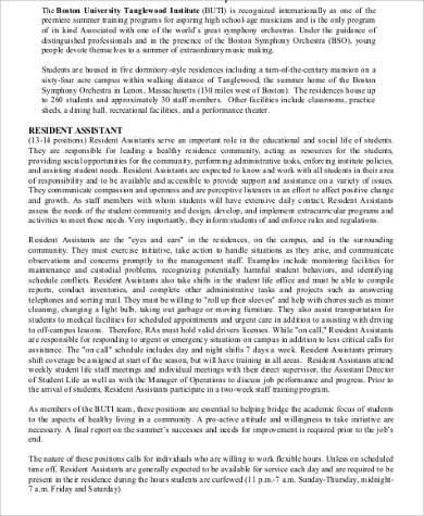 medical resident assistant job description pdf