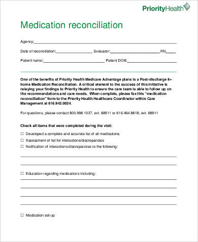 medication reconciliation