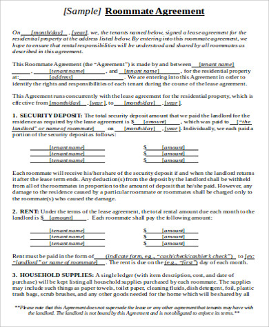 FREE 7+ Room for Rent Contract Templates in MS Word | PDF