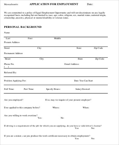 blank basic employment application2