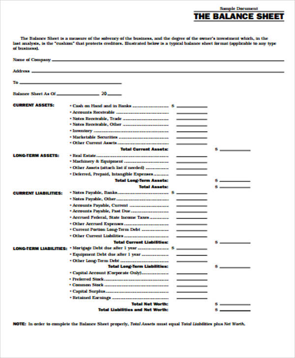 printable balance sheet pdf