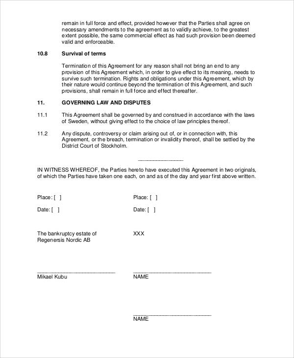business asset transfer agreement example
