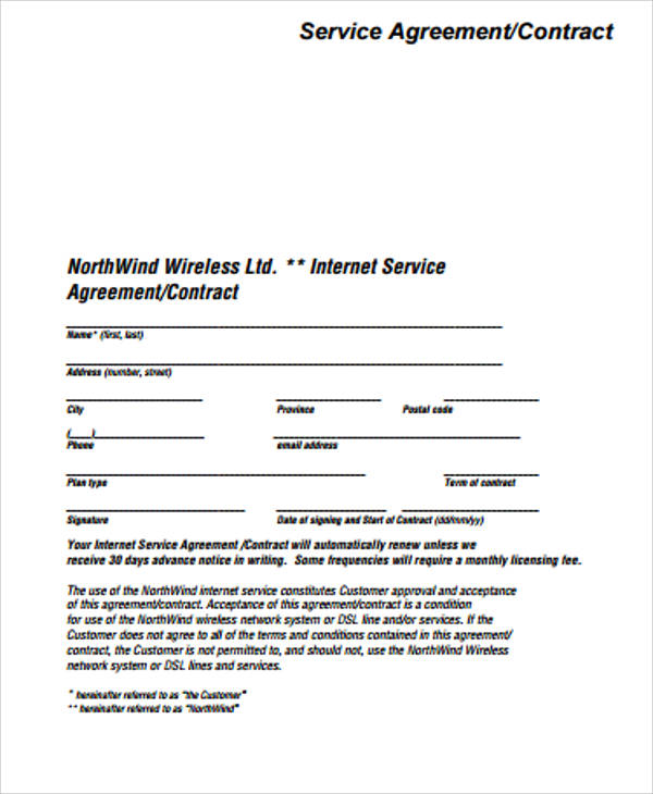 Simple Service Contract Sample  19+ Examples in Word, PDF, Google Docs