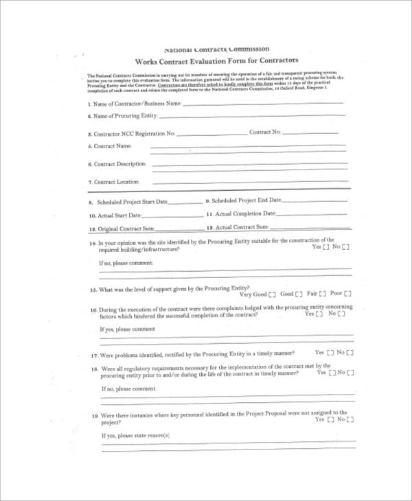 service contract evaluation form1