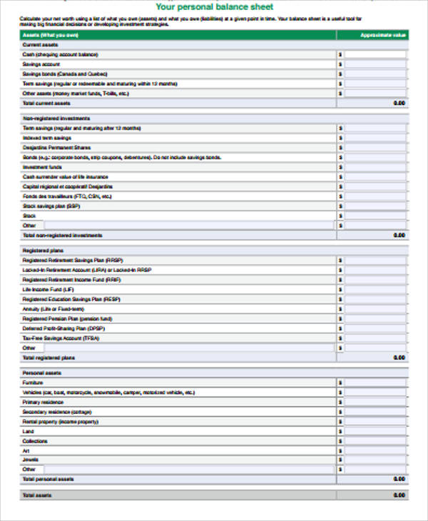 personal balance sheet example1