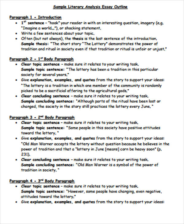 FREE 10 Literary Essay Samples In MS Word PDF