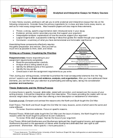 history document analysis essay example