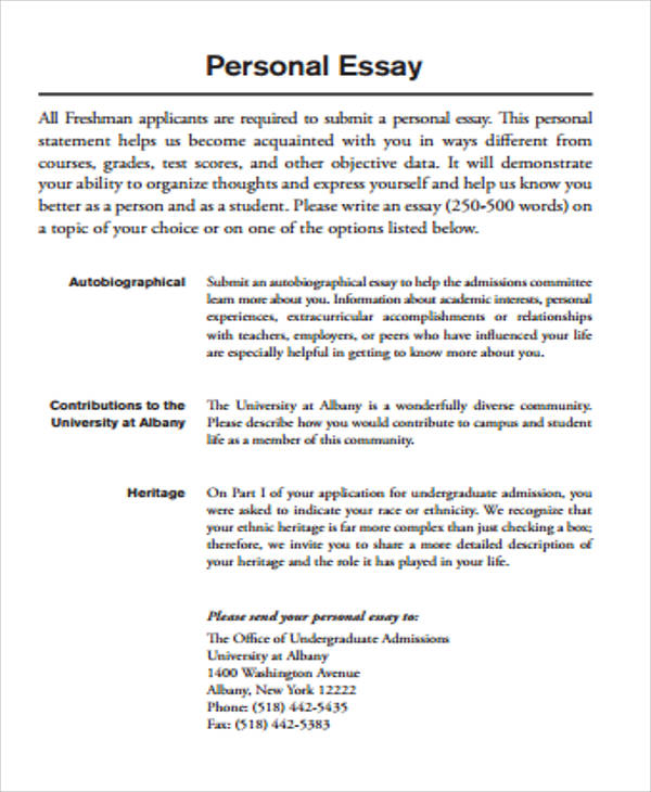 personal essay pdf