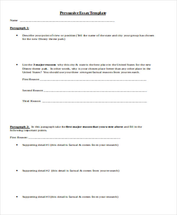 persuasive essay sample doc