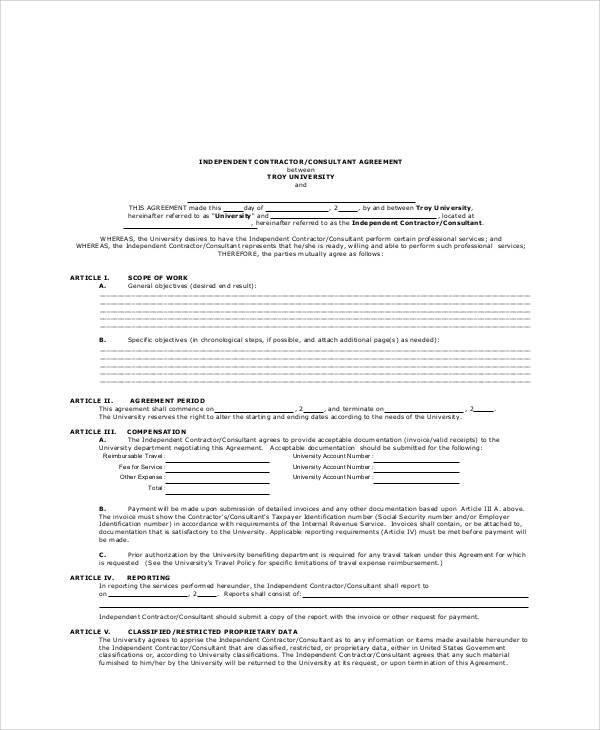 independent contractor consulting agreement1