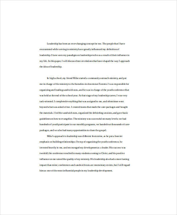 reflective leadership essay3