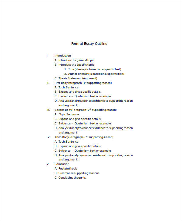 formal essay outline in word1