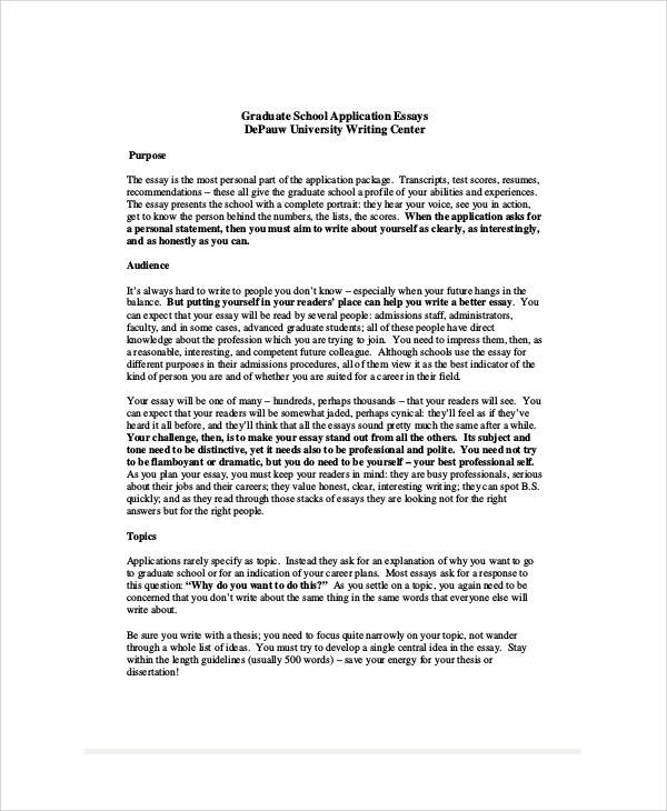 Graduate school application essay writing service