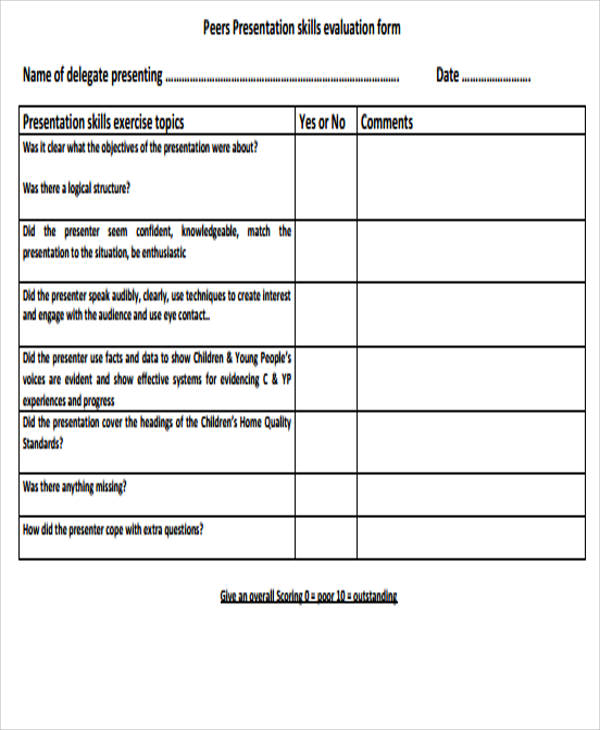 presentation skills evaluation form1