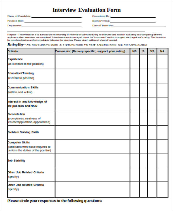 interview evaluation form doc
