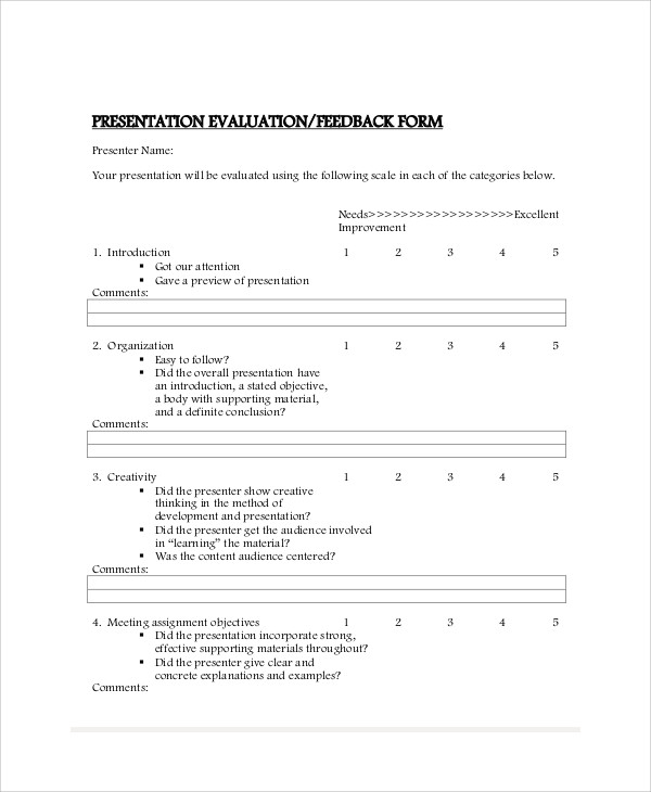 poster presentation feedback examples