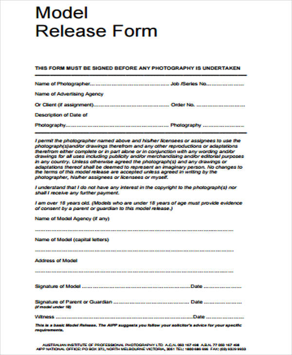 FREE 12 Sample Release Forms In MS Word PDF