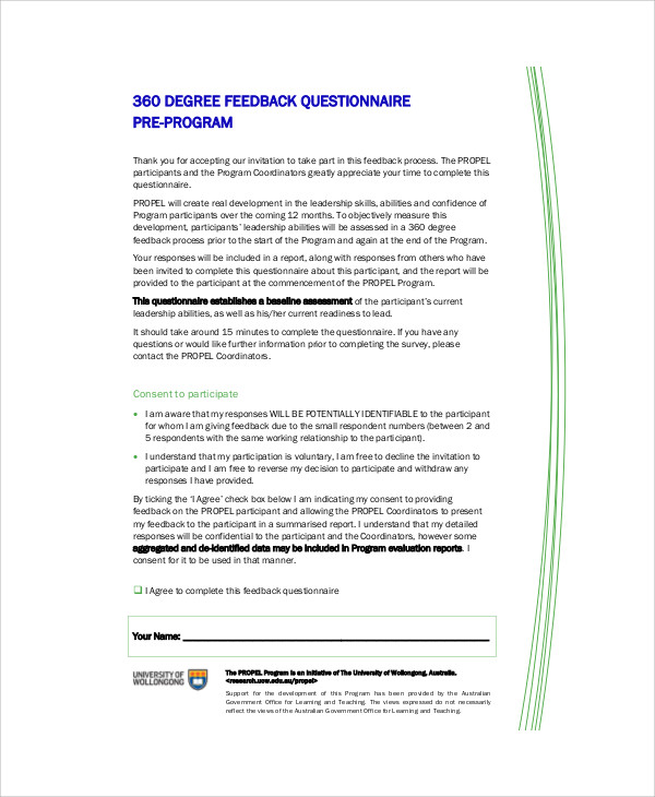 invitation letter feedback 360 for in Form PDF Sample 360   Feedback Examples  Word, Degree 7