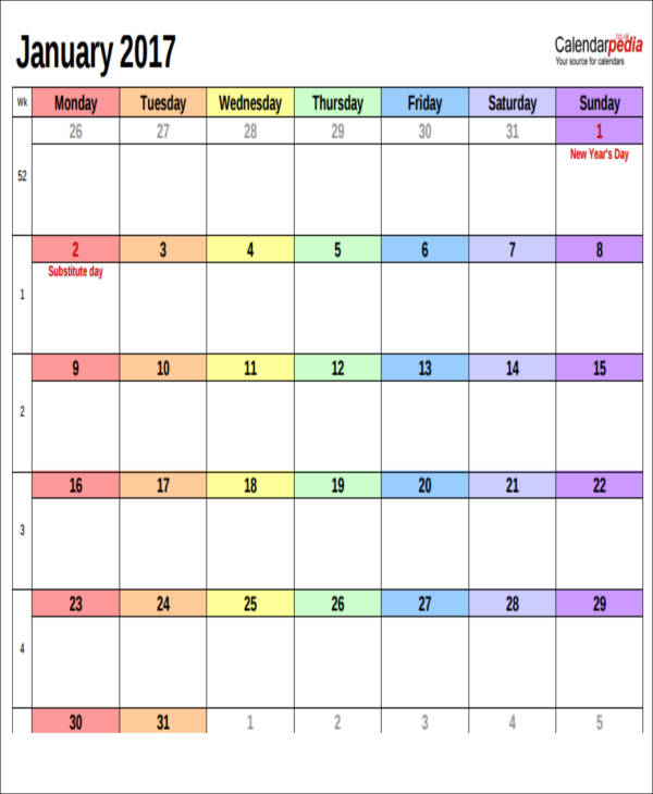excel monthly appointment calendar1