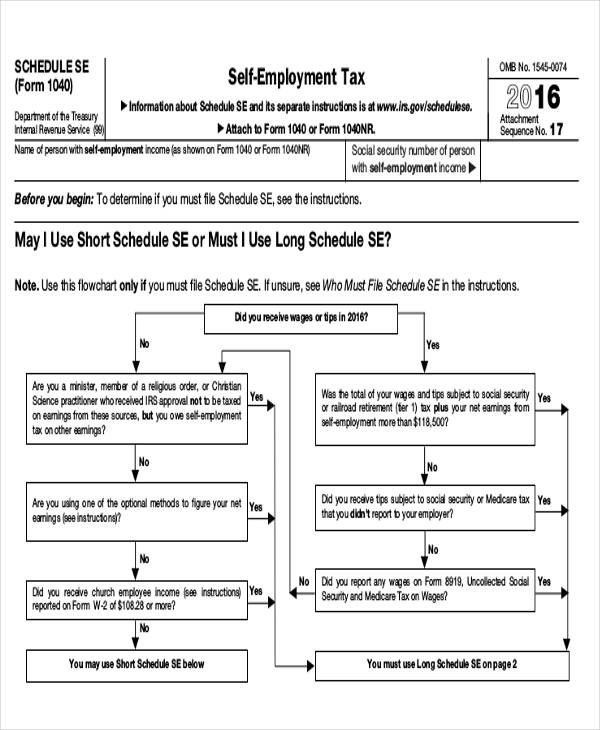self employee tax form example