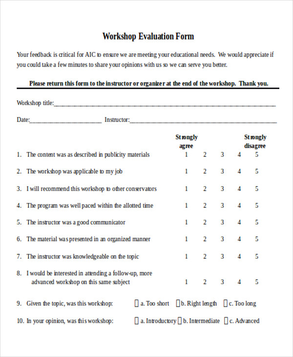 workshop feedback form1