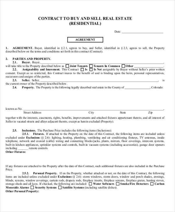 free-florida-real-estate-purchase-agreement-template-pdf