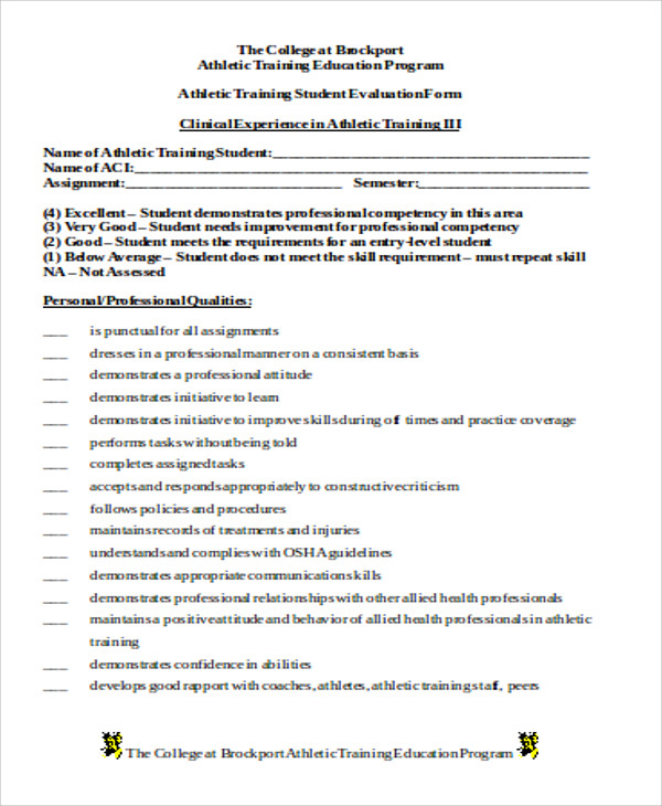 FREE 9+ Sample Trainer Evaluation Forms in MS Word PDF