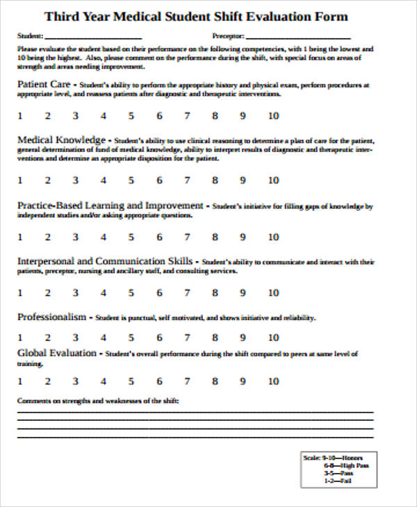 medical student evaluation form1