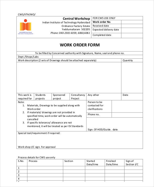 FREE 9+ Simple Order Forms in MS Word | PDF