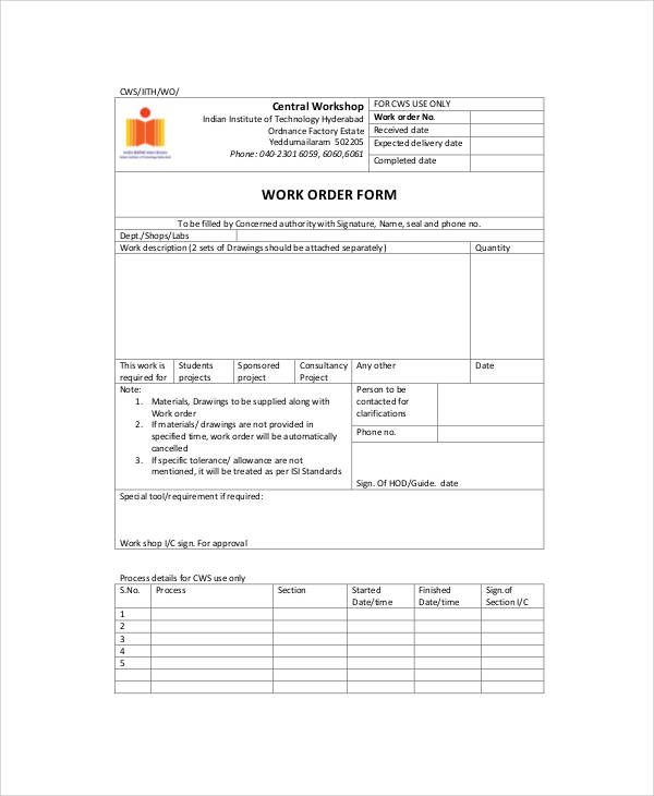 free 9 sample printable order forms in ms word pdf